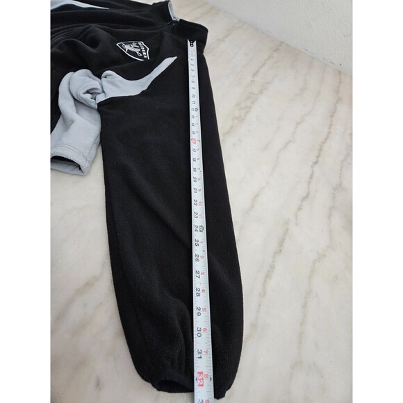 NFL Raiders Man's Long Sleeve Solid Zipper Black Sweater Size XXL - Picture 7 of 11